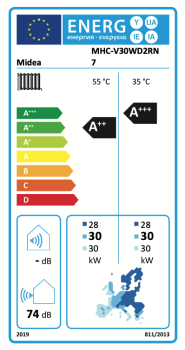 Preview: Midea Mars Serie 30 kW Luft-/Wasser-Wärmepumpe